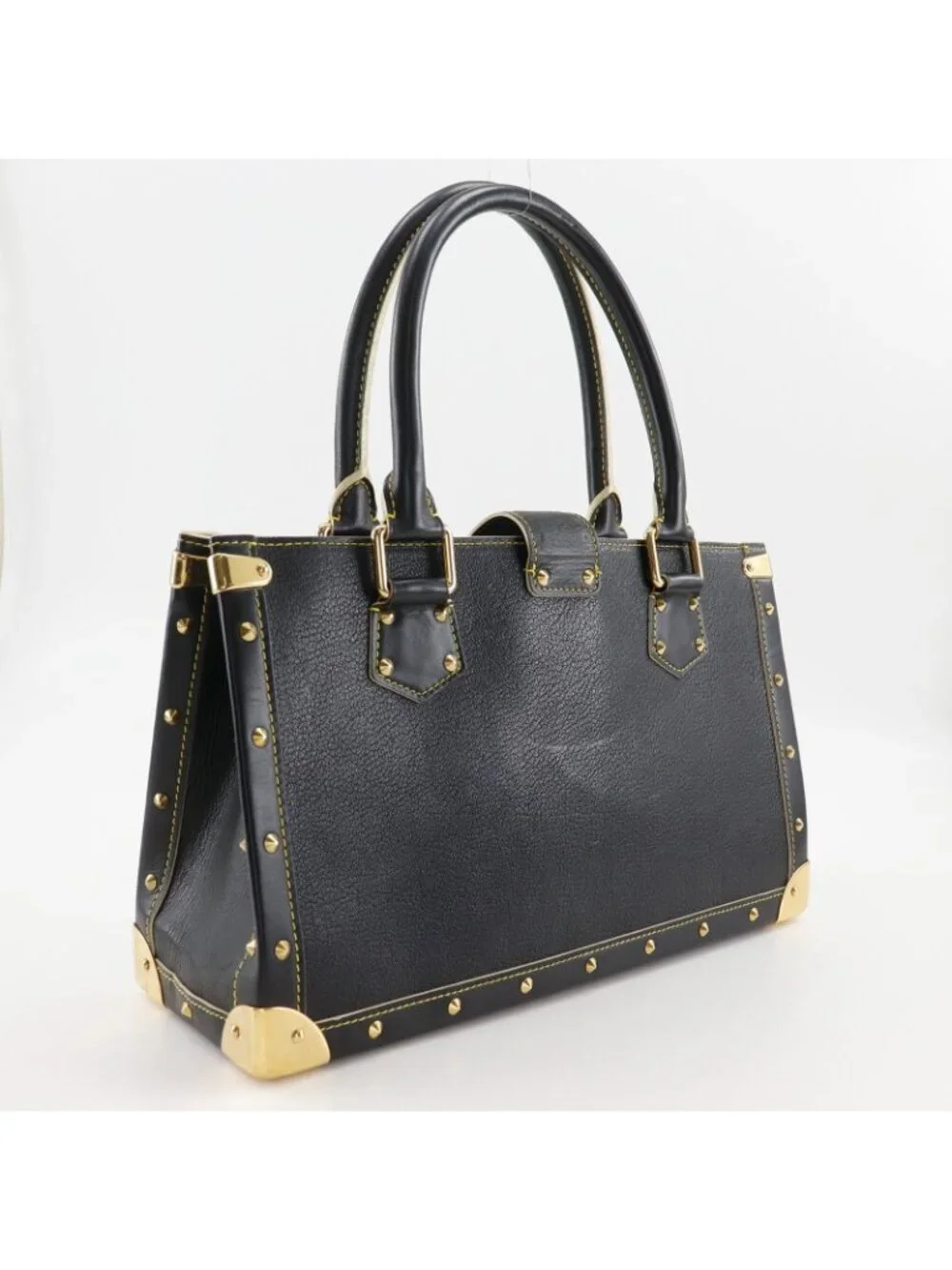 Louis Vuitton Faburo Suhali Goatskin Noir Black Tote